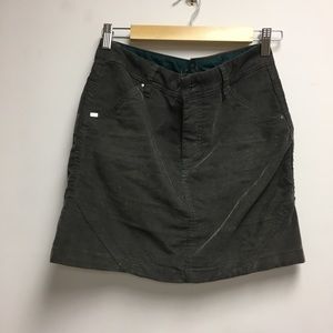 Horny Toad dark gray corduroy mini skirt size 4
